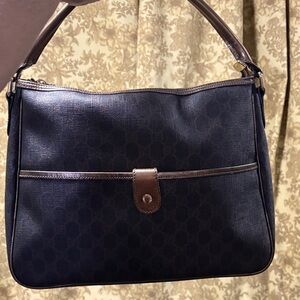 Gucci Black and Brown Shoulder Bag